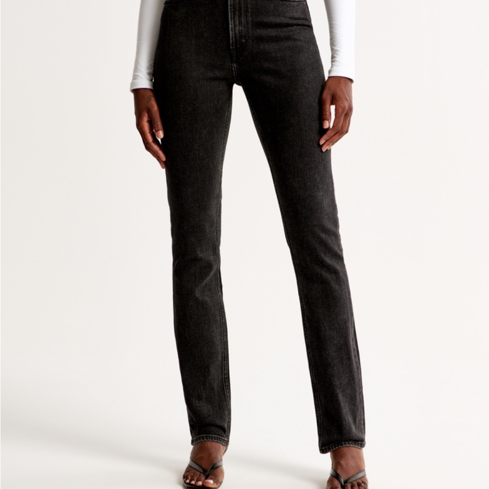 Abercrombie Ultra High Rise Slim Straight Jeans